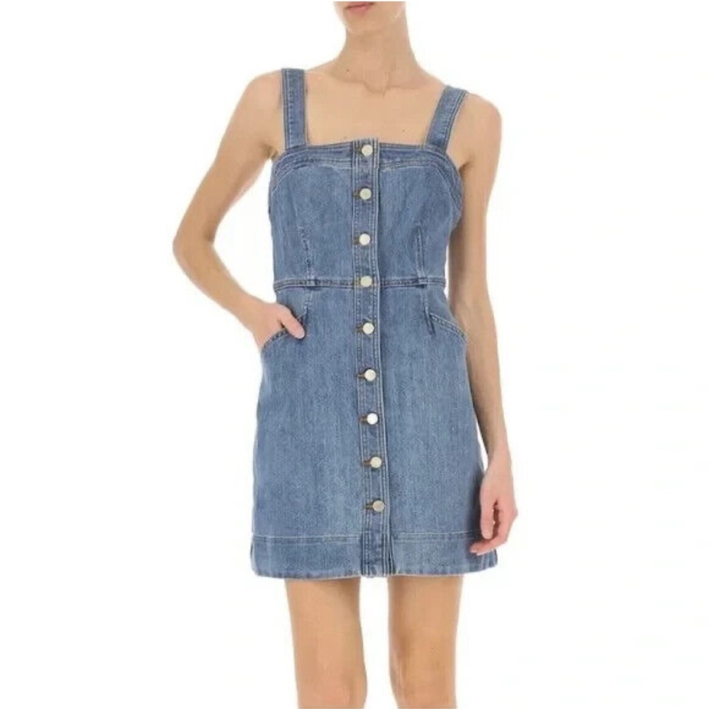 MICHAEL by Michael Kors Denim Button-Front Mini Dress size 00/24